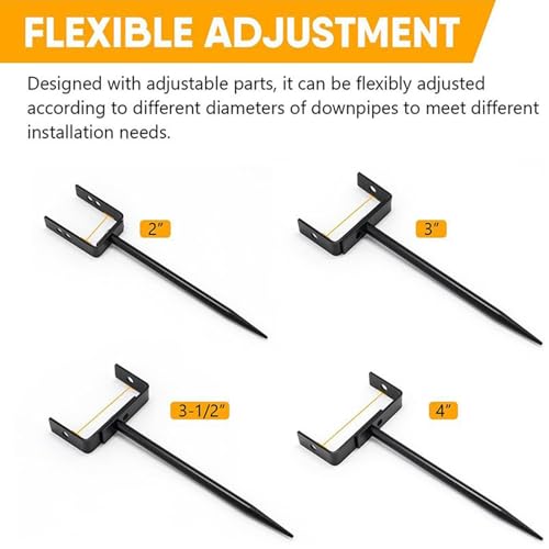 Support de gouttière contre les fuites de toit grâce au support de stabilisation réglable - 6