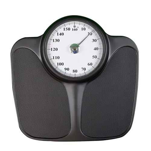 Escala Mecanica, Báscula De Baño Analógica Mecánica, Capacidad De 160kg, Dial Antideslizante De Gran Tamaño, Acero Laminado En Frío, Para Casa Dormitorio Baño