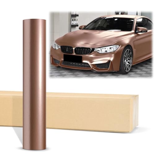 2pcs 4'x8' (10cmx20cm) Sample Rose Gold Matte Metallic Satin Pearl Vinyl Wrap Auto Car Sticker Decal Film Sheet Bubble Free Air Release Technology