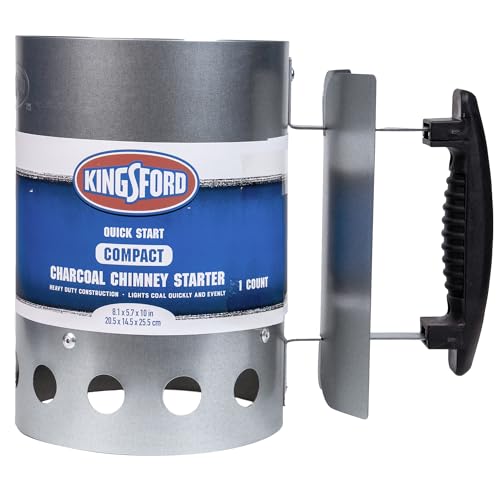 Kingsford Compact Charcoal Chimney Starter for Grills and BBQs, Quick-Light Tools for Grilling