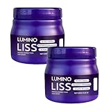 Lumino Liss Alisado, Alisado Para Cabello Sin Formol Luminoliss, Crema di raddrizzamento dei capelli, ripristina la seta naturale dei capelli, per tutti i tipi di peli (2PC)