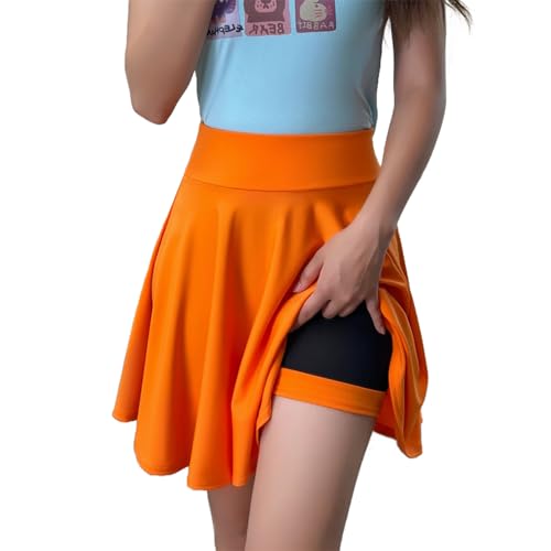 [Sharphon] �t���A�X�J�[�g �I�����W 45�� �E�G�X�g�S�� �؍��� �C���i�[�p���c�t�� �n�C�E�G�X�g A���C�� �~�j�� �V���v�� ���f�B�[�X ��i �G���K���g ���n �X�|�[�c ���r ���i�� REI211