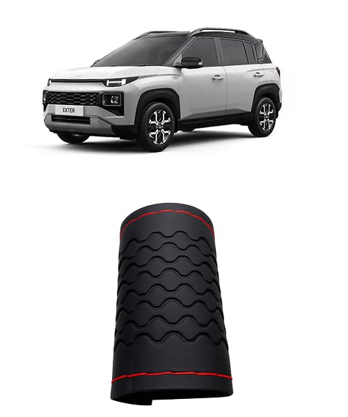 Anti-Slip Auto Car Steering Wheel Cover for Hyundai Exter Car (Color: Red, Black, Hand Stitched, Premium Material)-image-29