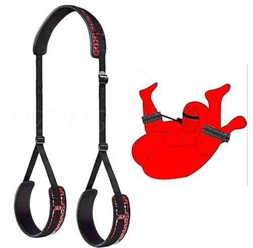BDSM Sex Bondage Thigh Restraints Sex Adult Bondaged Kit for Couples King Bed Straps Sling for Women Sex Ties for Wrist Ankle Cuff Queen Size Bed Straps for Adult Play Leg Spreader Bar Sweatshirt