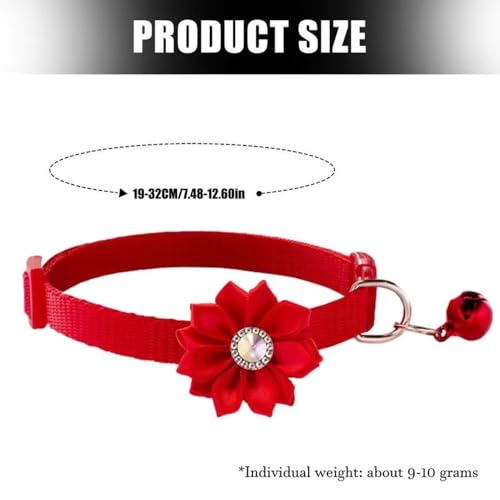 Collar de cachorro con campana floral contra pérdidas de mascotas pequeñas 6