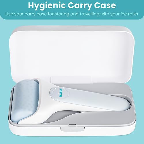 HAKIMI Skincare Ice Roller for Face - Facial Massage Roller with Portable Freezer Case for Extended Cooling, Pain Relief, Minimized Pores, and a Radiant Skin Set for All Womens Gifts for Christmas - Image 8