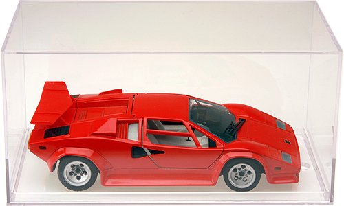 Pioneer Plastics 083C Clear Acrylic Display Case For 1:32 Scale Cars, 8" W X 3.75" D X 3.5" H (Mailer Box) #TOP2