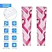 Meaudiwes Women's Tattoo Cover Up Sun Protection Arm Sleeves Fashion Cooling Sleeve Breast Cancer Ribbons Awareness Pink