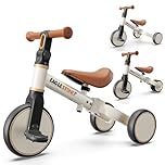 EagleStone 3-in-1 Toddler Bike, Kids Balance Bike & Ride-On Tricycle for 18 Months to 4 Years, Outdoor and Indoor Gift Bike for 1-3 Year Old, Birthday Present Toy for Boys & Girls, White