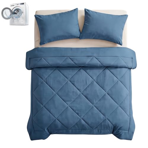 Bulnire 2026 Magic Splashy Easy Sleep Decke Komfort Easysleep Decke Bettwäsche Ohne Bezug Die Schnelltrocknende 2-in-1 Bettdecke Die Bettwäsche Überflüssig Macht (Blau 140 x 200 cm)
