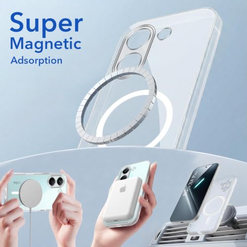 Image of Jkobi Lifetime Anti-Yellow MagSafe Compatible Clear Back Case Cover for Poco X8 Pro (Sleek Hard Crystal | Shockproof and Camera Protection)