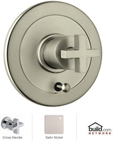 Rohl BA700X-STN Satin Nickel Architectural Volume Control Pressure Balance Trim with Cross Handle & Diverter