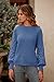 PRETTYGARDEN Women's Fall 2025 Pullover Sweater Casual Long Sleeve Loose Chunky Knit Tops Blouse Winter Fashion Clothing (Blue,X-Large)