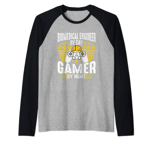 Biomedical Engineer Funny Biomedical Engineering Game Lover Camiseta Manga Raglan