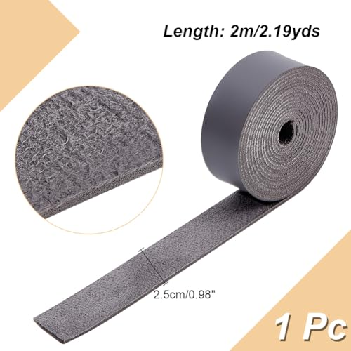 NBEADS 2.2 Yards PU Leather Strap, 2.5cm Wide Flat Leather Straps for Single Sided Tooling DIY Arts & Craft Projects - Image 2