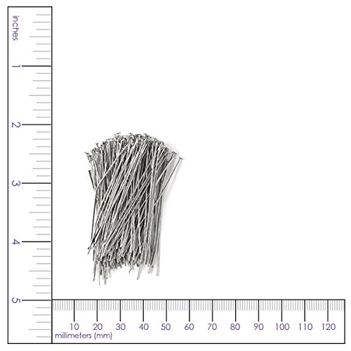 Cousin Diy Flat Head Pins, Single Pack-180 Piece, Silver #TOP2