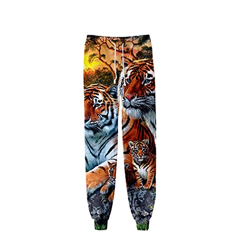Jogging hip-hop tigre 3D : le survêtement mixte idéal pour vos sorties urbaines casual