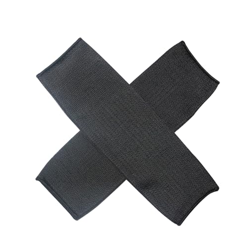 MEMOFYND Par de Brazos Resistentes a Cortes y Calor, Mangas Protectoras (Negro)