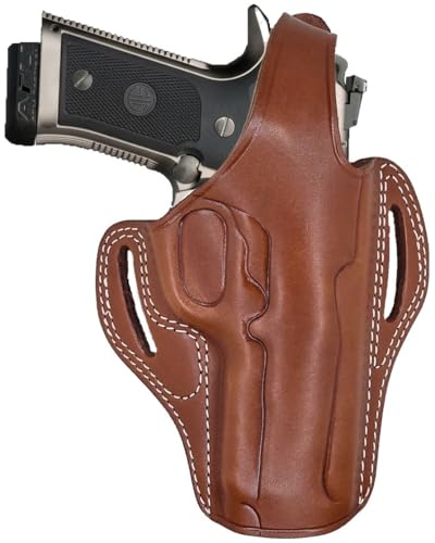 Beretta 92X Leather Holster - 92X Performance Holster with Rail - Fits Performance, Full Size, Centurion, Compact and 96A1 Pistols - Beretta 96a1 Holsters OWB