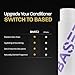 BASED Hydrating Conditioner with Peppermint Oil & Coconut Oil, Conditioner for Men, No Silicones, Parabens or Phthalates, Quality Hair Care, 12 fl oz Bottle (Pack of 1)