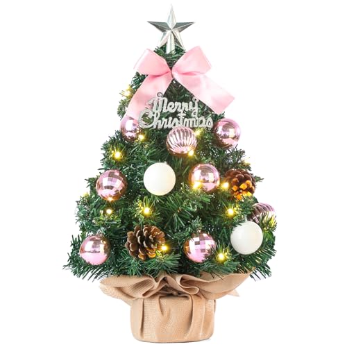 Mini Weihnachtsbaum Kleiner Weihnachtsbaum mit Beleuchtung LED Tisch...