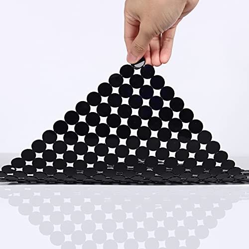 Qulable Küchenspüle, 2 Stück, für Edelstahl/Keramik-Waschbecken, PVC, umweltfreundliche Protektoren für den Boden der Küchenspüle, verstellbar, schnell ablaufend, 11.8 x 15.7 cm, schwarz