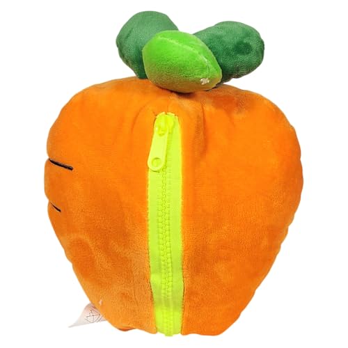 Coelho De Pelúcia Surpresa Dentro do Estojo Cenoura Morango 26cms (Laranja)