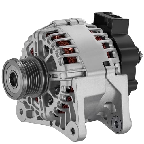 Image of BDFHYK Alternator 11673 Compatible with Nissan Sentra 2013 2014 2015 2016 2017 2018 2019 1.8L l4 12V 110Amp CW 6-Groove Clutch Pulley, Replace 11673N,11673,23100-3SH2B,231003SH2B,2611855B,FG12T039