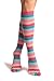 Pink & Blue Stripes & Printed Smiles Knee High Toe Socks - Toe Socks