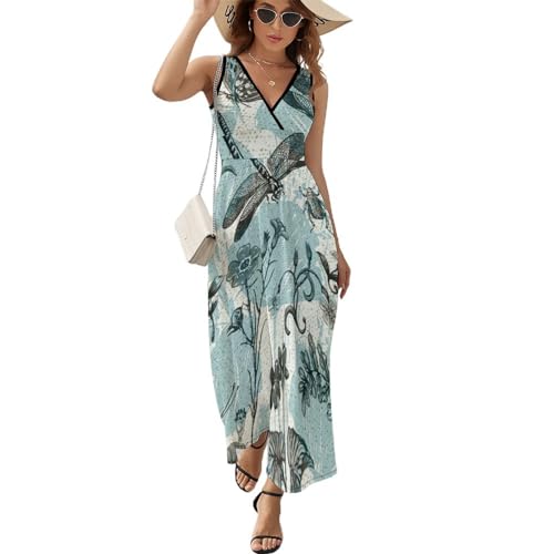 Robe de Plage Légère Papillon et Libellule pour Vos Vacances d'Été