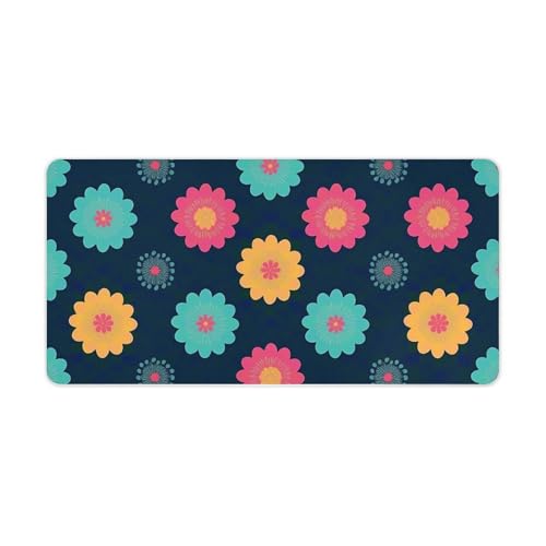 Tapis de souris grand format avec base en caoutchouc antidérapant haute précision