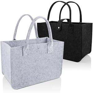 Puwowye 2MZD Filztaschen Shopper 2 Stück