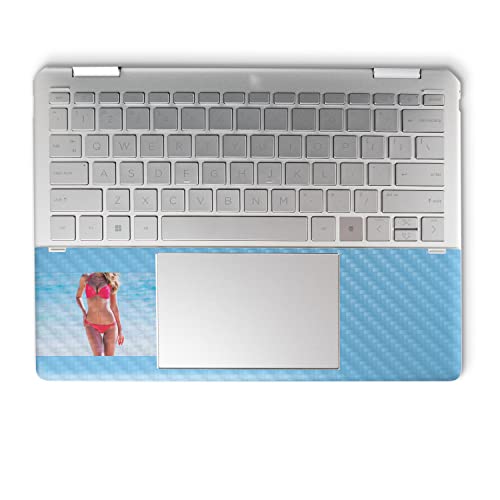 Image of MightySkins Carbon Fiber Skin Compatible with HP Spectre x360 14 inch (2022) Full Wrap Kit - Bikini | Protective, Durable Textured Carbon Fiber Finish | Easy to Apply | Made in The USA