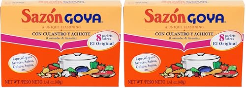 Image of Goya Foods Sazon Seasoning with Coriander & Annatto, 1.41 Ounce (Pack of 2)