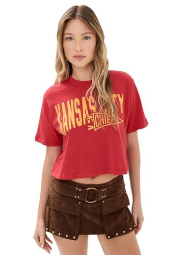 Junk Food Womens Chiefs Crop Tee Licorice S
