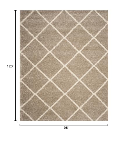 Tapete decorativo rectangular 8x10 beige e ivory miniatura 2