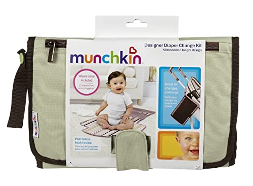 Munchkin® Go Change™ Portable Diaper Changing Kit with Changing Pad and Wipes Case, Grey - image 9