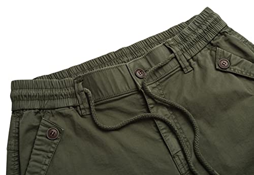 Foursteeds Women's Casual Loose Fit Camouflage Multi Pockets Hiking Outdoor Cargo Pants Khaki Us 24 #TOP1