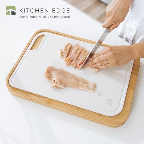 Set de 2 tablas de cortar de Bambú Nesting KitchenEdge miniatura 2