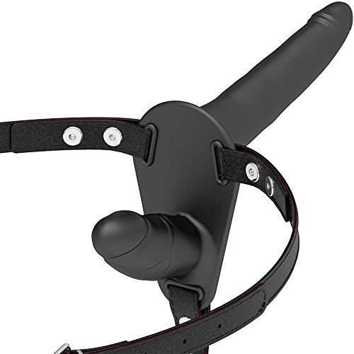 FETISH SUBMISSIVE HARNESS - Black Double Penetration