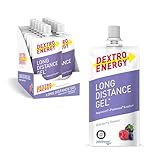 Dextro Energy Long Distance Gel Wildberry + Magnesium und Natrium - 12x50ml (12er Pack) - High Carb Energy Gel mit Palatinose und Elektrolyte