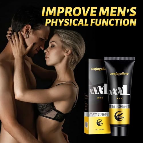 XXL Penis Creme – 50 ml Creme zur Penisvergrößerung,Penisvergrößerungscreme –Penis Verlängern & Dicker Machen,Für Mehr Länge,Umfang & Standfestigkeit,Massagecreme Stimulierend & Durchblutungsfördernd