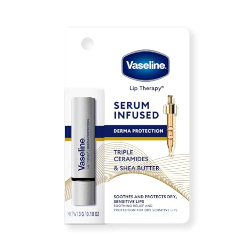 Image of Vaseline Lip Therapy Serum Infused Derma Protection Lip Balm With Triple Ceramides & Shea Butter | 3g
