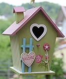 vogelhaus bunt Auf der hinteren seite des Nisthauses befindet sich eine Reinigungsklappe