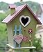 Produktbild Nistkasten-Vogelhaus-Vogelhäuschen Vogelhaus Vogelhäuser Vogelhäuschen-aus Holz Nistkästen, Vogelvilla, Futterhaus sauberste Verarbeitung-Vogelhaus Garten Deko (N13)