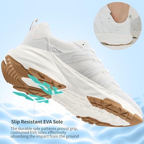 Ablanczoom Womens Sneakers Walking Shoes: Comfortable Breathable Non Slip Shoes for Tennis Gym Workout Casual Athletic - Image 5