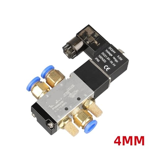 Distributeur pneumatique 4V110-06 à commutation rapide 5 voies AC 110V - 3