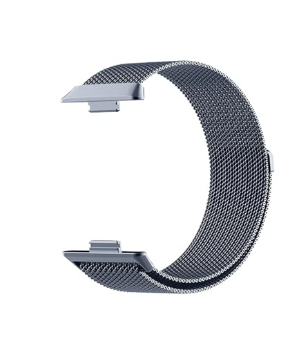 [PLYYQZM] Hua wei �ɍ��� Watch Fit 3�p�X�e�����X�X�`�[���X�g���b�v,HUA WEI �ɍ��� WATCH FIT4/Fit 4pro�p�~���l�[�[���^���u���X���b�g�A�o���h���X�g�X�g���b�v�ɓK�p(Grey,For Fit 4)