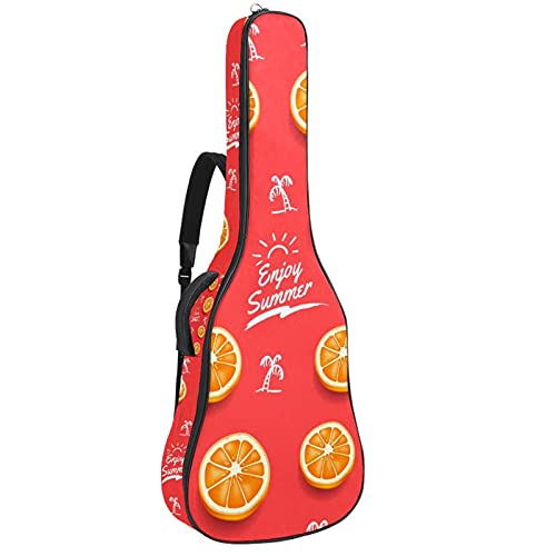 Sac à dos pour guitare basse avec bandoulière réglable rembourrée rose citron