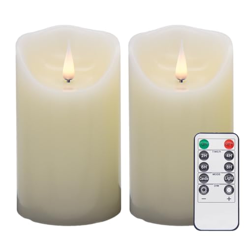 Image of Flameless LED Candles (Ivory, Set of 2 (5 Inch)